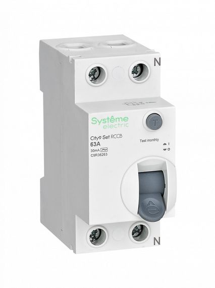 УЗО Systeme Electric City9 Set 2П 63А/30мА 38101