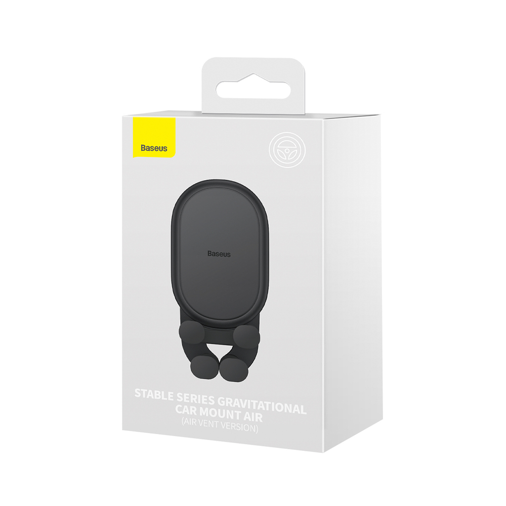 Автомобильный держатель Baseus Stable Gravitational Car Mount Air (На воздуховод) - Black