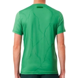 Мужская теннисная футболка Lacoste Ultra Dry Crocodile Jacquard Tennis - green