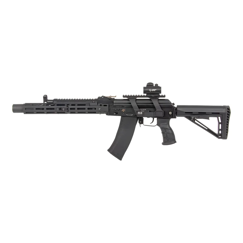 Коллиматор Target Optic 1x20, Weaver, красная марка, точка 2 MOA, проставка - общий вид сбоку на карабине