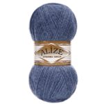 Пряжа Alize (Ализе) Angora Gold / уп.5 мот. по 100 г, 550м, 203 джинс меланж A