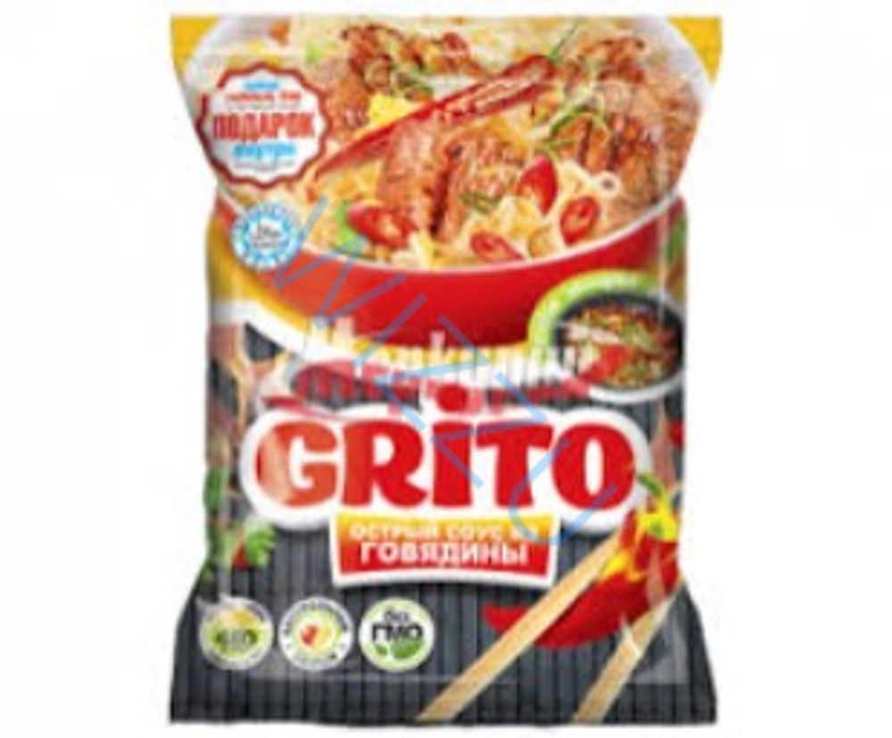 Лапша соус Острая Говядина пакет, 80 г