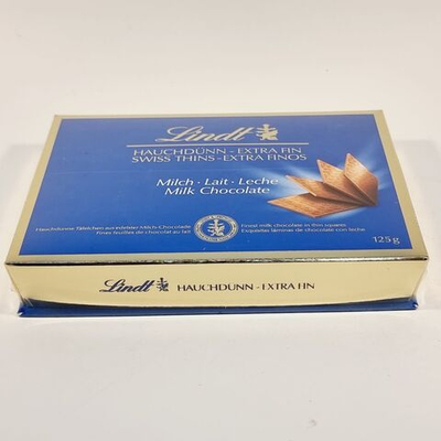 Шоколад молочный порционный Lindt Swiss THINS 125 г (из Финляндии)