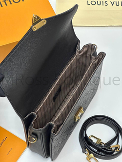 Сумка Louis Vuitton Pochette Metis женская черная из яловой кожи