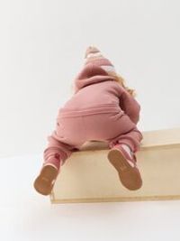 Комбинезон с клапаном "Дымчатая роза" утепленный 0+