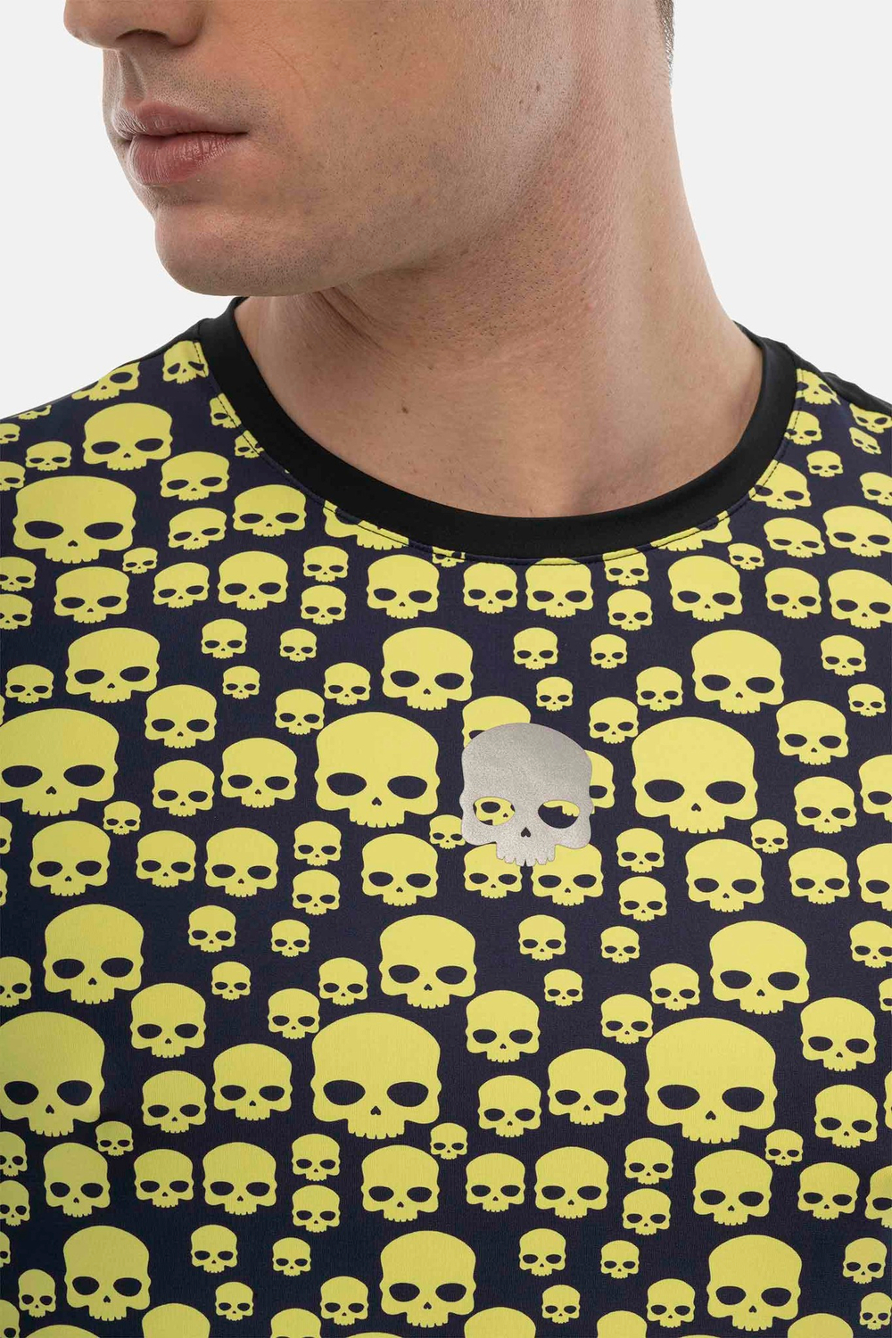 Мужская теннисная футболка  HYDROGEN MULTICONS TECH T-SHIRT (DT0001-L98)