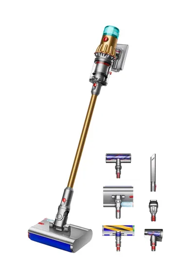 Вертикальный беспроводной пылесос Dyson V12s Detect slim Submarine Complete SV46 (Gold / Gold)