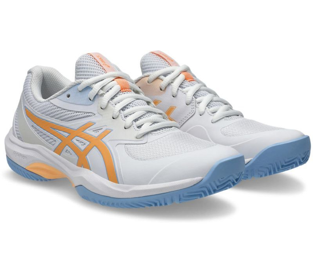 Женские кросовки для Padel Asics Game FF Padel - белый/оранжевое свечение