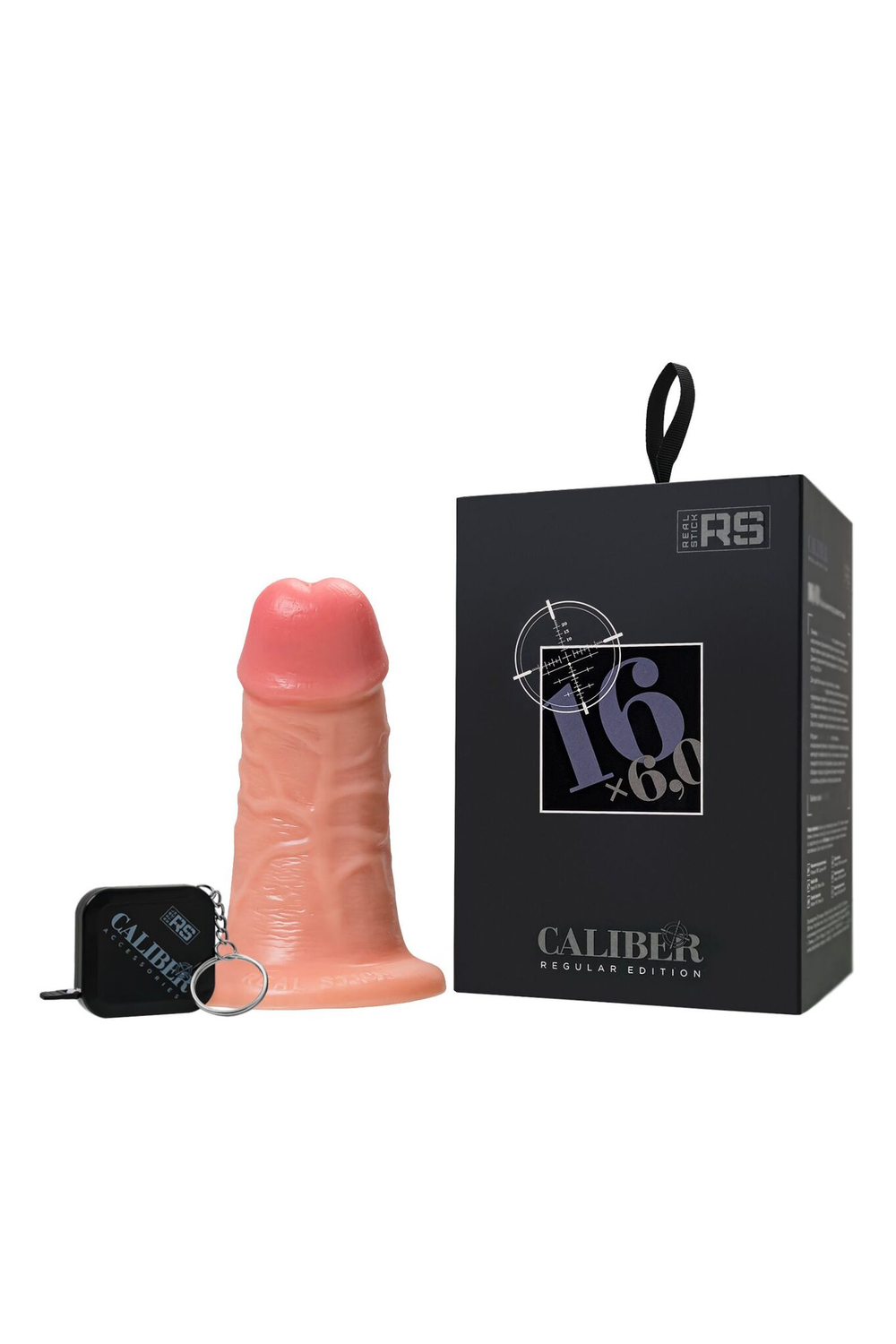 Крупный фаллоимитатор RealStick CALIBER - 16 см. (Цвет: телесный)