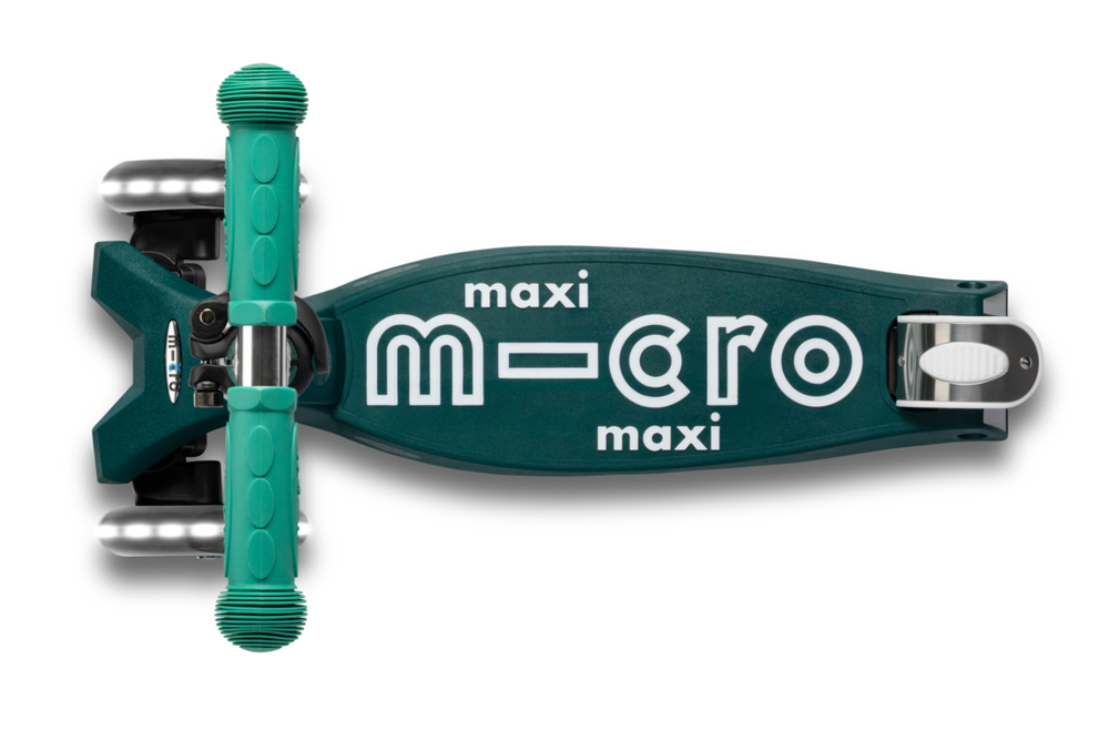 Самокат Maxi Micro Deluxe ECO LED Зеленый