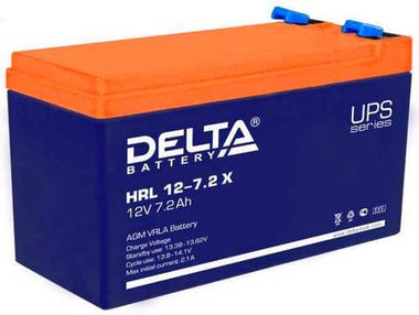Аккумулятор Delta HRL12-7,2 Х ( 12V 7.2  Ah / 12В 7.2  Ач ) - фотография