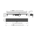 Водоотводящий желоб AlcaPlast Black