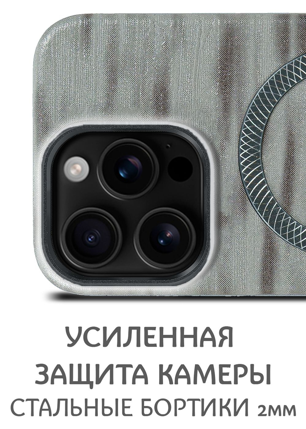 Дизайнерский чехол для IPHONE 16 PRO MAX с поддержкой беспроводной зарядки