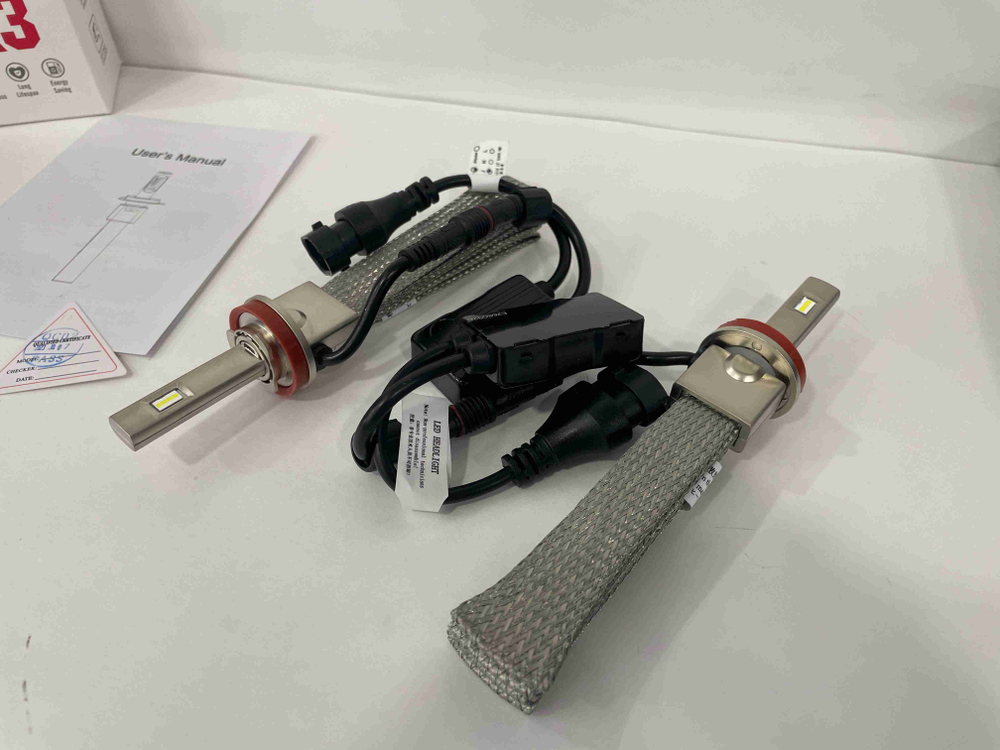 H11 / Светодиодные лампы K3, без вентилятора, 12v, 55w (2 шт. / комплект)