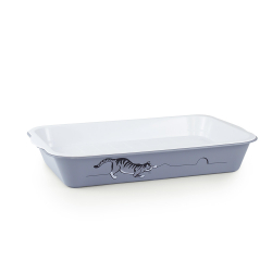 Лоток / туалет ZOOEXPRESS "Ева" с сеткой высокие ножки с рисунком - 40x26,5x6,5 см
