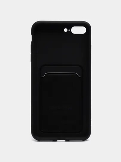 Чехол с карманом для карт на iPhone 7 Plus, 8 Plus, Черный