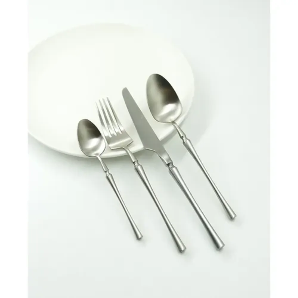 Нож столовый 22,9 см матовый цвет серебро PVD 1920-Silvery P.L. [12]