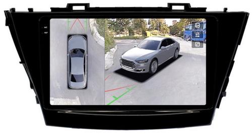 Магнитола для Toyota Prius Alpha 40 2014-2021 (правый руль) - FarCar BX9-360-9533F2 монитор 9.5" 2K QLED на Android 13, Быстрая, CarPlay, 4G SIM-слот, 4 камеры в комплекте