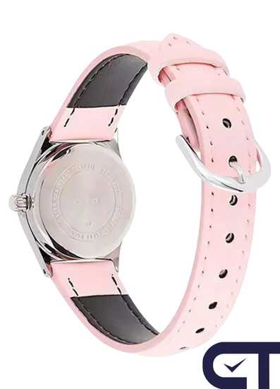 Casio LTP-V006L-4B — женские часы с кожаным ремешком, датой и днём недели