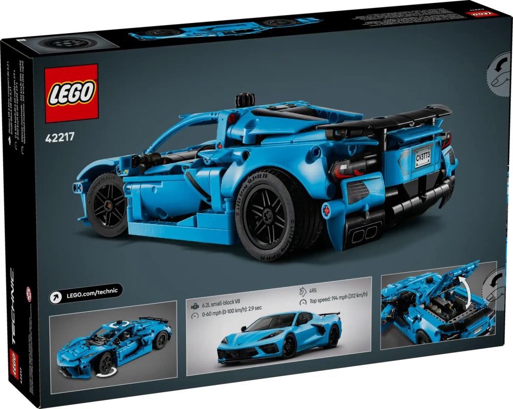 Конструктор LEGO Technic 42217 Chevrolet Corvette Stingray Синий