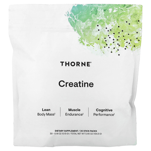 Thorne, креатин, 30 стиков по 5,15 г