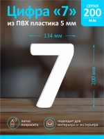 Цифра из пластика на стену
