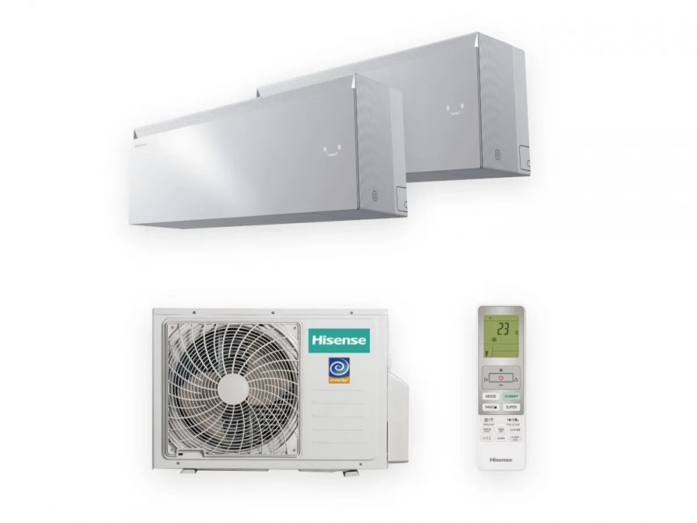 Мульти сплит-система Hisense SENSATION White на 2 комнаты (25+35 кв.м.)