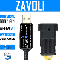 Интерфейсный кабель для настройки ГБО 4 поколения ZAVOLI BORA (3 пин)