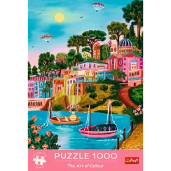 Pazl \ Puzzle \ Пазлы Puzzles - "1000 Premium Plus" - The Art of Colour: Syros, Greece