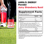 Optimum Nutrition, Essential Amin.O. Energy®, сочная клубника, 270 г (9,5 унции)