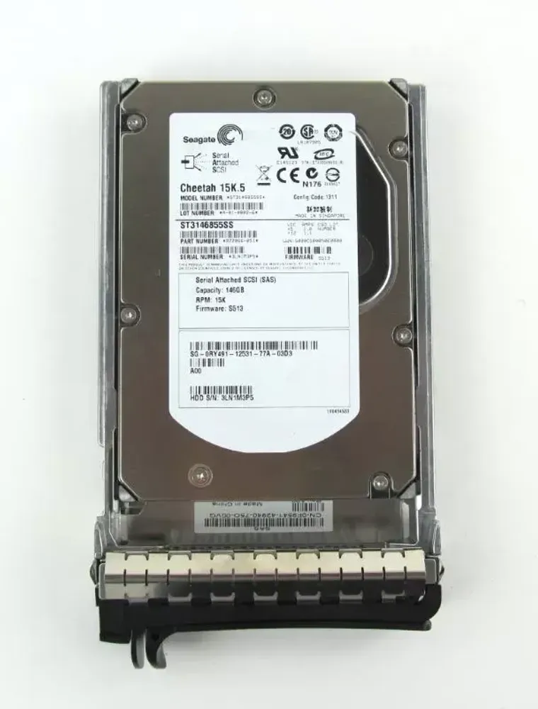 Жесткий диск Dell 15K.5 146,8Gb (U300/15000/8Mb) Dual Port SAS 3,5" 0RY491