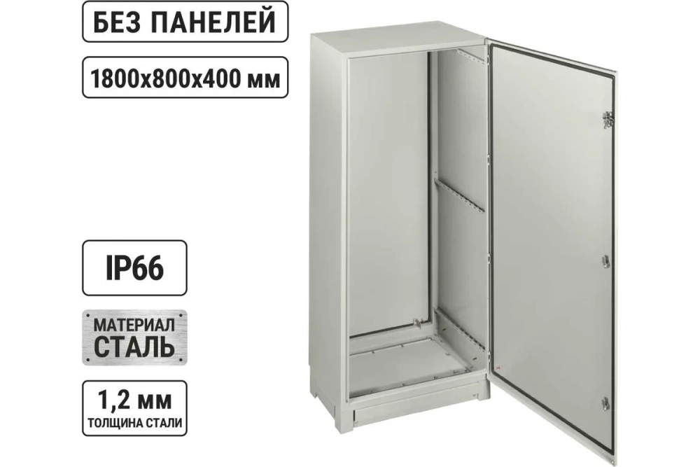 Корпус под стабилизаторы ЩМП-18.8.4-0, IP66, без монтажных панелей