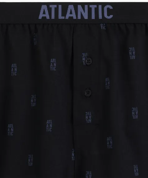 Трусы (2 шт) мужские семейные Atlantic 2MBX-086, хлопок, черный + темно-серый