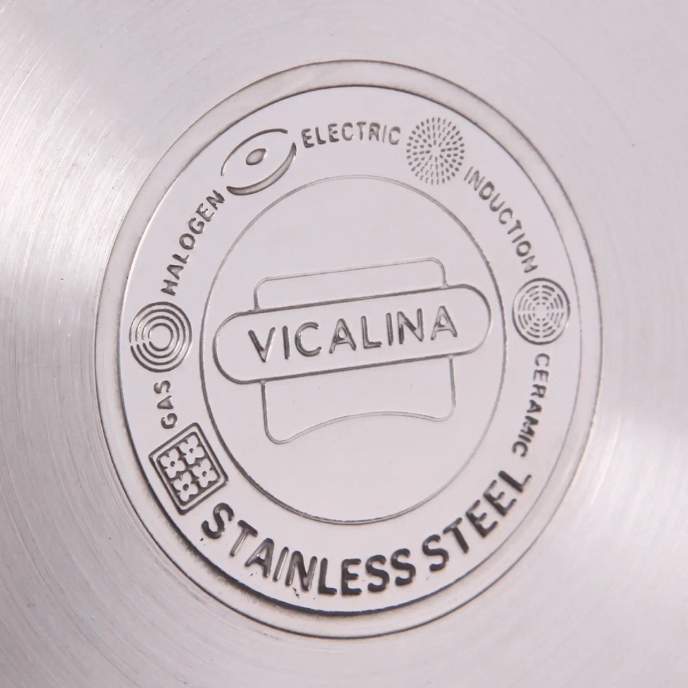 Кастрюля из нержавеющей стали VICALINA 2,7л, индукция, VL-7012