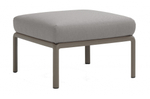 Пуф пластиковый с подушкой Nardi Komodo Pouf, тортора, серый