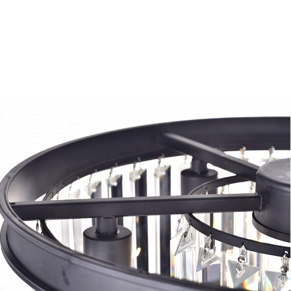 Люстра Odeon 6B/P black/clear