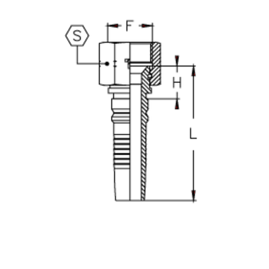 Фитинг DN 25 JIC (Г) 1.5/16 Interlock