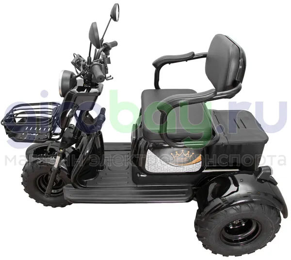 Электротрицикл IKINGI SIBTRIKE T3 Pro MAX 1000W (60V/30Ah) - Чёрный фото №15