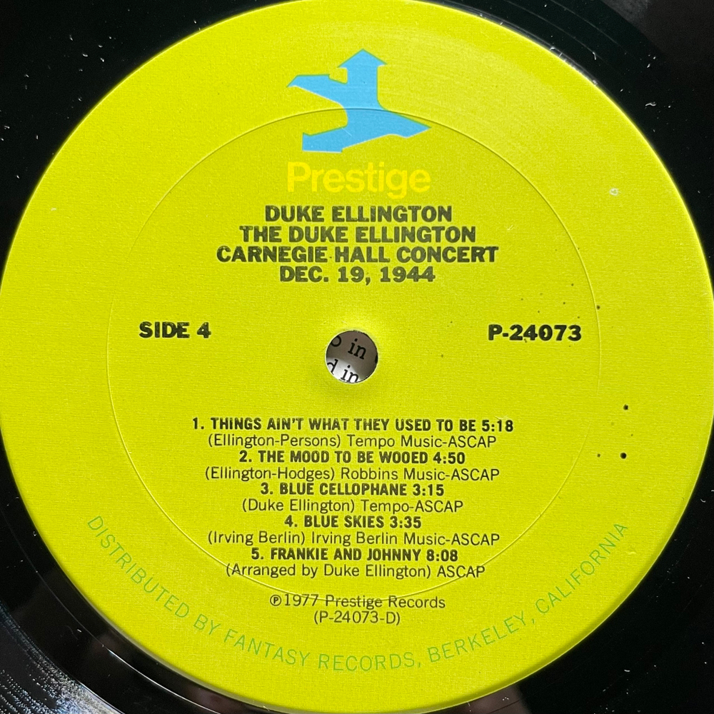 Duke Ellington And His Orchestra ‎– The Duke Ellington Carnegie Hall Concerts 2LP (США 1977г.)