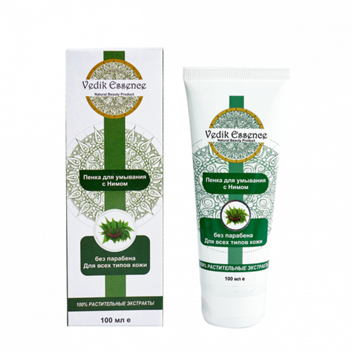 Пенка для умывания Vedik Essence с нимом, 100 мл