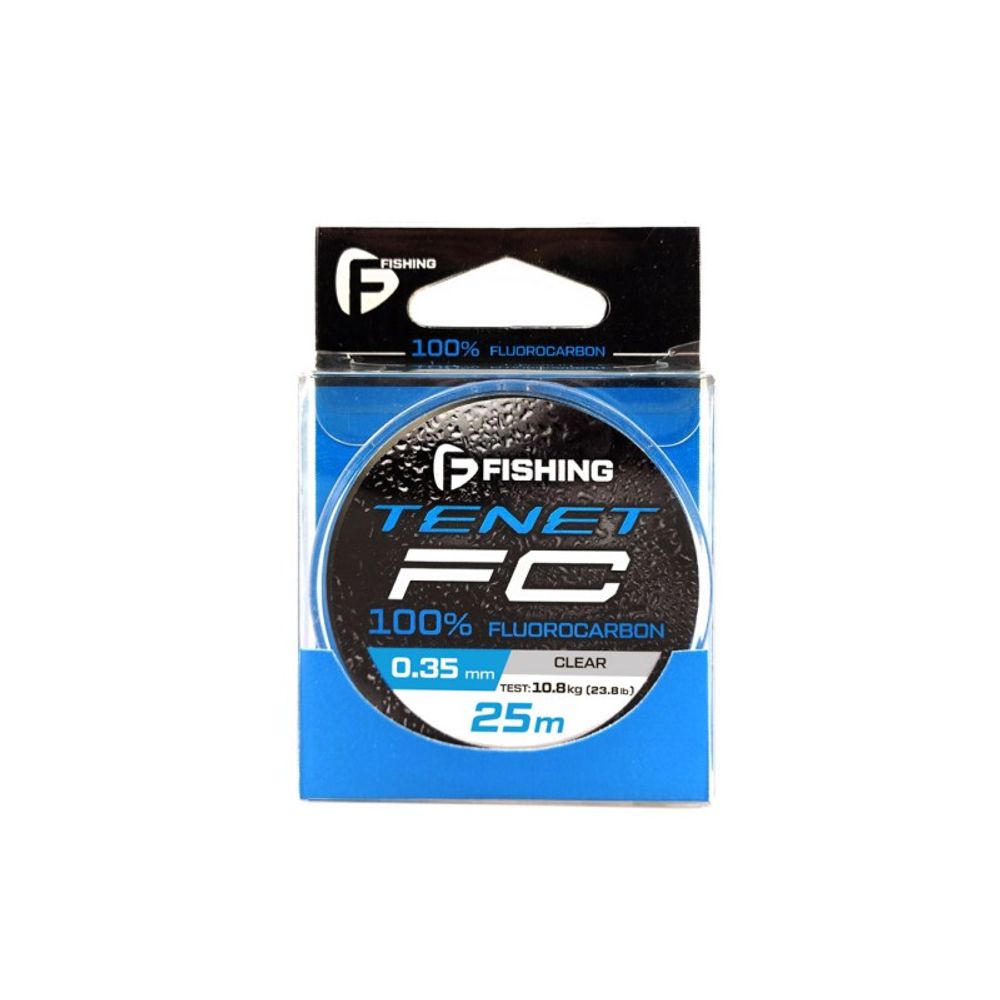 F-FISHING Леска Tenet Fluorocarbon 25м 0,35мм 10,8кг/23,8lb