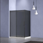Душевой уголок Vincea Комо-Н (Como-N) VSR-4CN8016CGB, 1600*800, черный, стекло тонированное