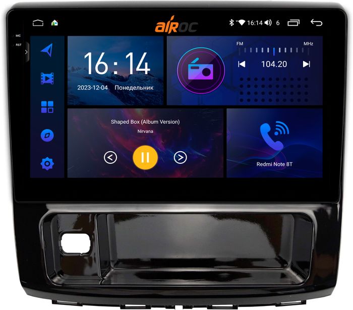 Магнитола для Haval H9 2015-2021 - AIROC 2K RI-1804 Android 12, Быстрая, QLed+2K, CarPlay, SIM-слот