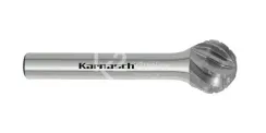 Борфреза твердосплавная Karnasch форма D, 8х7х6х52 мм, насечка HP-3 PRO, без покрытия, арт. 11.4093-020