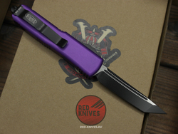 Нож Microtech UTX-85 A+++ Tanto T/E PURPLE - фиолетовая рукоять, черный клинок