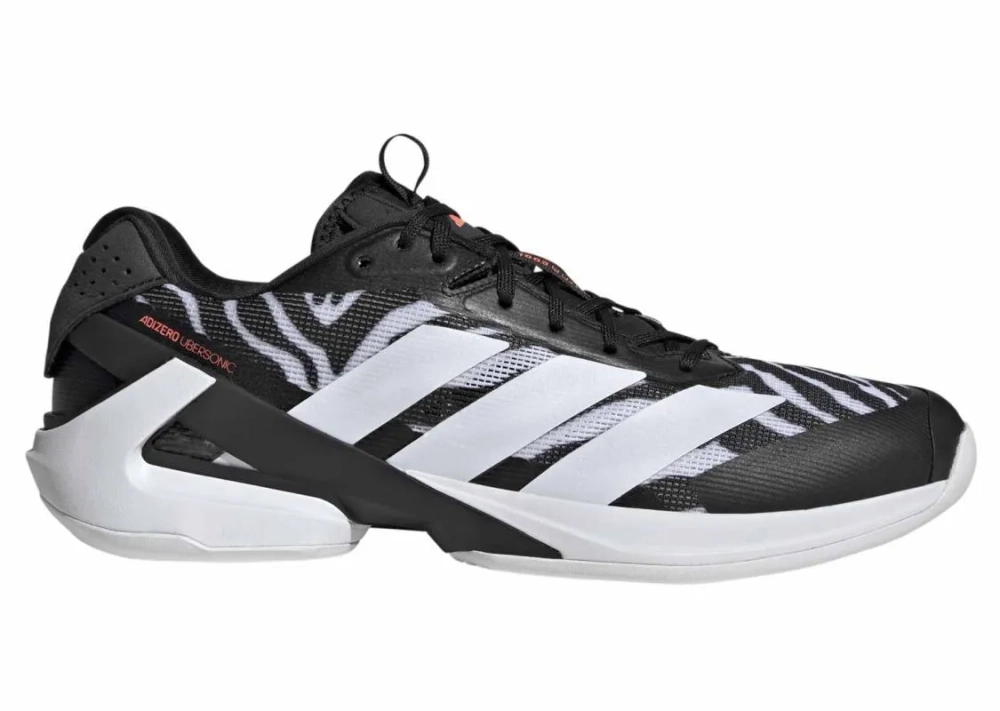 Мужские кроссовки теннисные Adidas Adizero Ubersonic 5 M - core black/cloud white/solar turbo