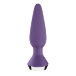 Фиолетовая анальная пробка 13,5см с вибрацией Satisfyer Plug-ilicious 1