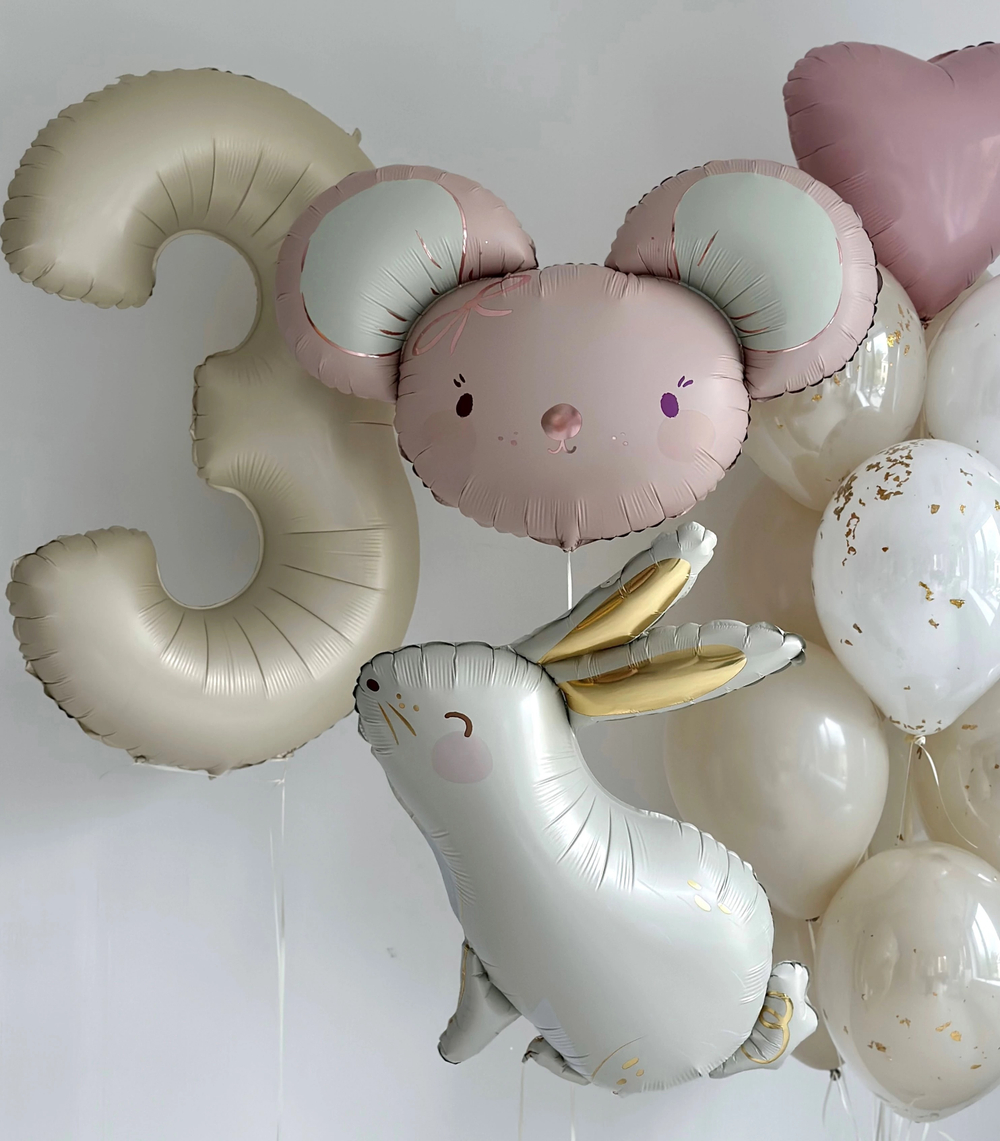 Фольгированный шар-фигура «Голова мышки», 76 см