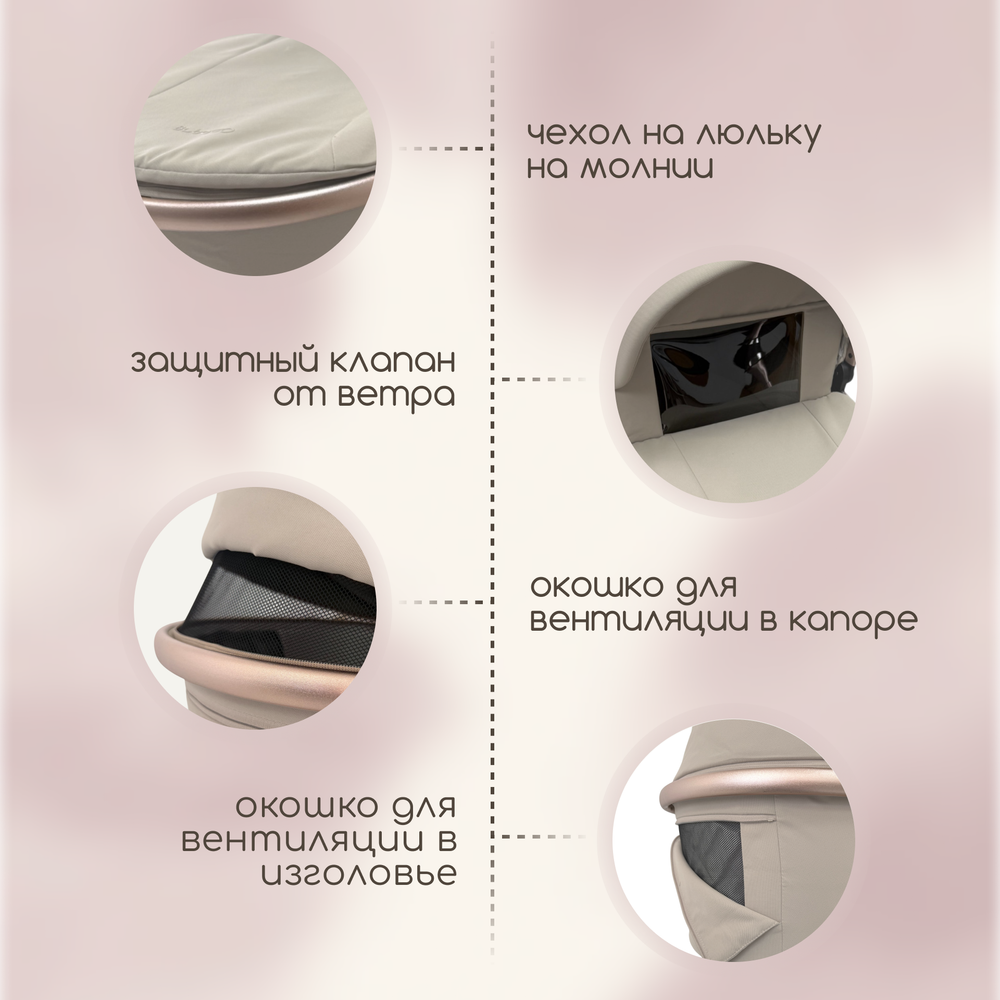 Модульная коляска BubaGO Gaudi 3в1