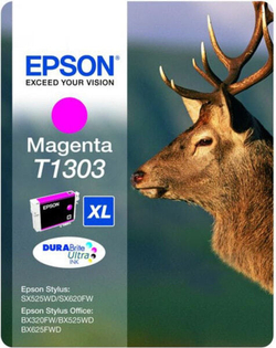 Epson Stag Singlepack Magenta T1303 DURABrite Ultra Ink C13T13034010